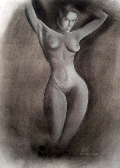 Desnudo1 Pastel Cartulina Desnudos