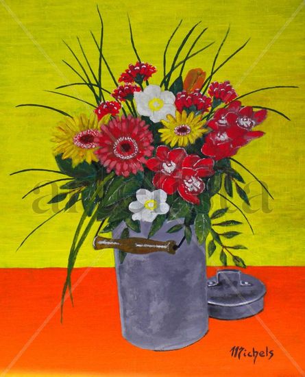 Blumen,flowers,fleurs Acrylic Canvas Floral Painting