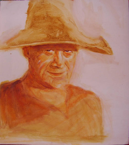 el Campesino Óleo Lienzo Retrato