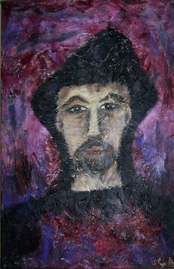 EL MONJE Oil Canvas Portrait