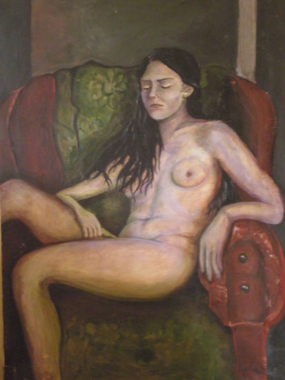 El reposo de Ana Oil Canvas Nude Paintings