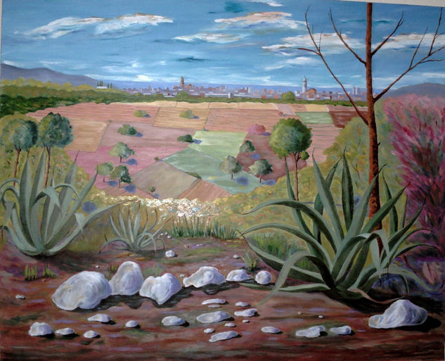 vilanova años 50 Oil Canvas Landscaping