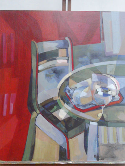 Quietud en rojo... Acrylic Others Still Life Paintings