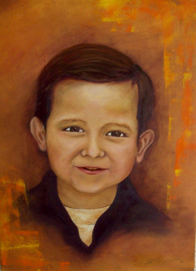 "Sebas" Oil Canvas Portrait