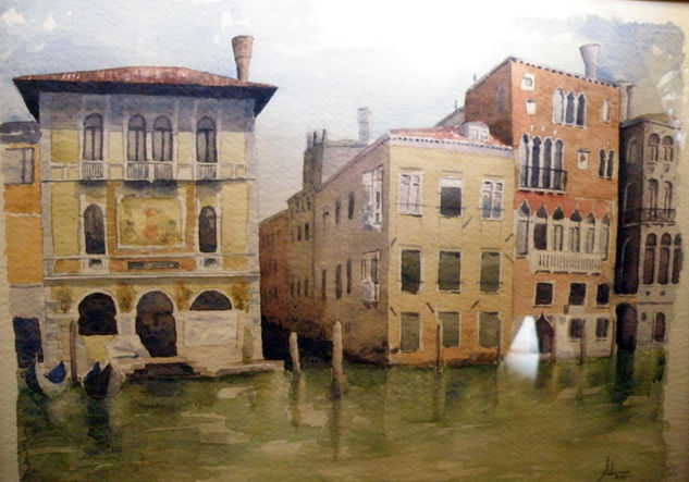 Venecia Watercolour Canvas Landscaping