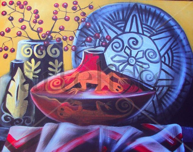 BODEGON LENCA Acrylic Canvas Still Life Paintings