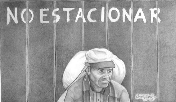 No estacionar Pencil (coloured) Paper