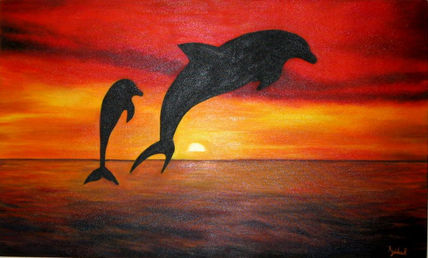 Delfines al Atardecer