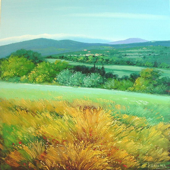 verde y oro Oil Canvas Landscaping