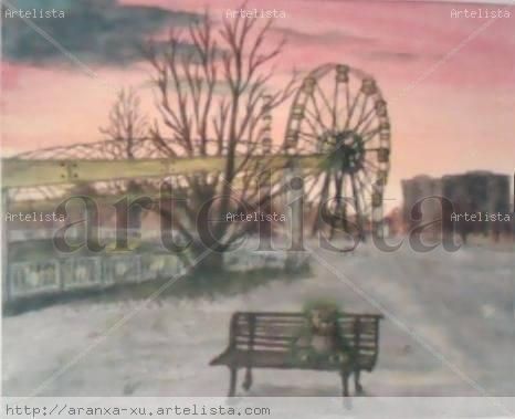 "La noria de Pripyat" Watercolour Card Landscaping