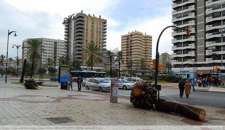 Tornado en Málaga
