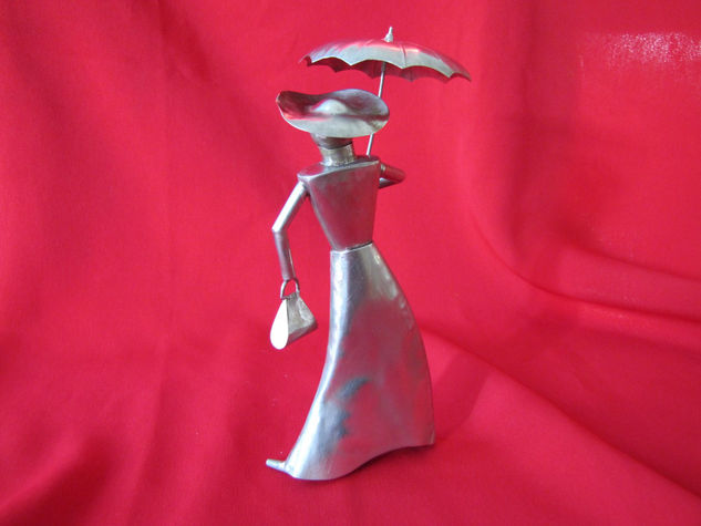 MUJER DEL 1900 Metal Figurative