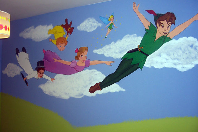 Mural Peter Pan Acrílico Otros Figura