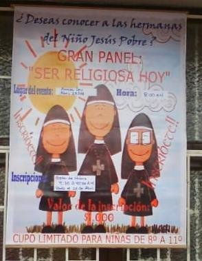 Afiche ... ser religiosa hoy.... 