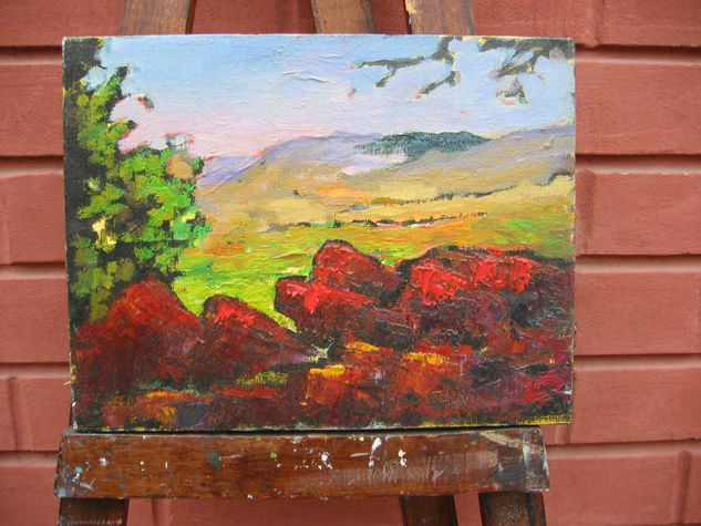 La Pirámide Oil Canvas Landscaping