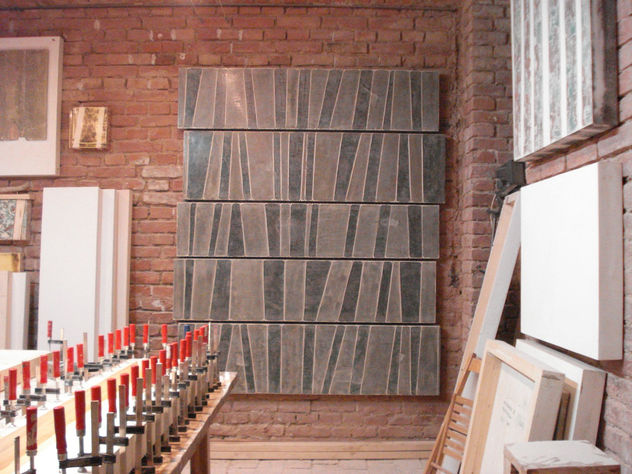 trabajando en el taller