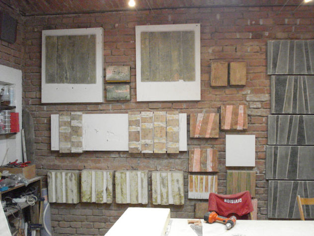 trabajando en el taller