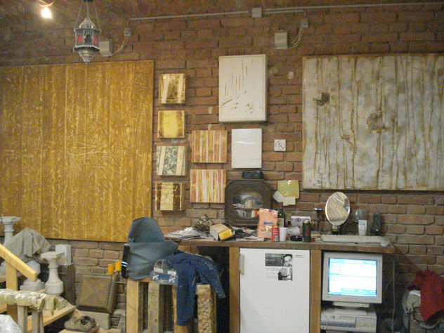trabajando en el taller