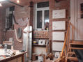 trabajando en el taller