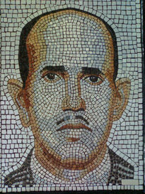 Retrato con mosaicos