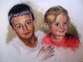 pareja de niños