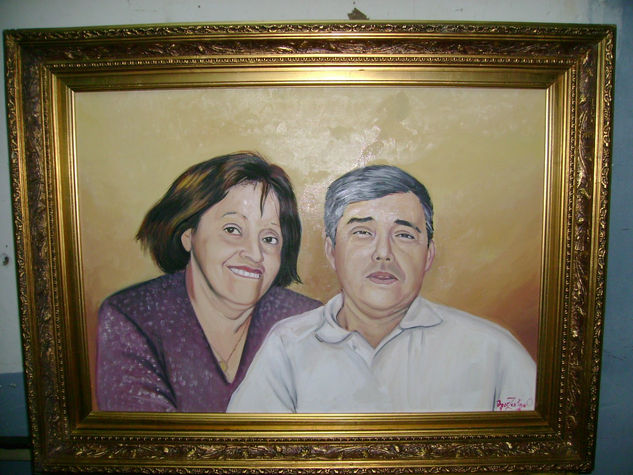 retato de dos personas 50x70 