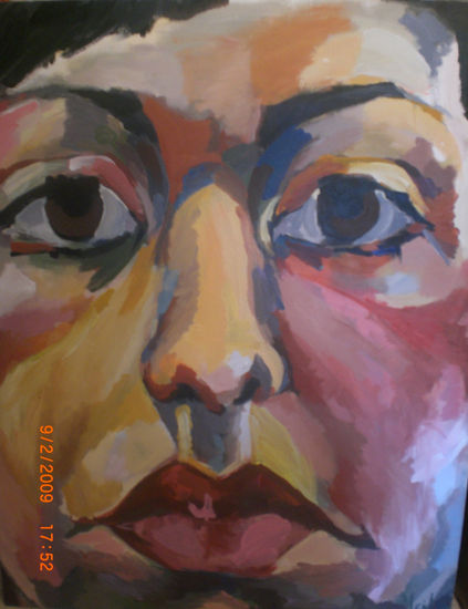 autorretrato Acrylic Canvas Portrait