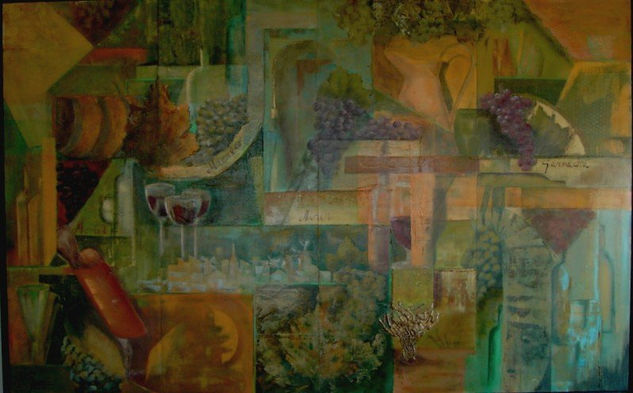 Denominación de Origen Mixed media Panel Still Life Paintings