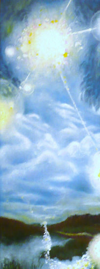 luz divina Oil Canvas Others