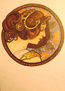 MEDALLON ART NOUVEAU: RUBIA II