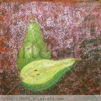 Peras verdes Mixed media Others Still Life Paintings