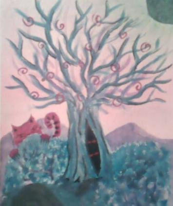 "The pink cat" Watercolour Card Others