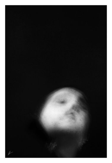 "Self-Porttrait" Portrait Black and White (Digital)