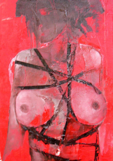 schizo Oil Panel Nude Paintings