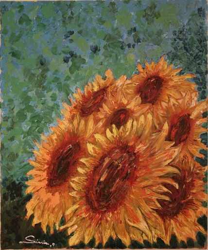 7 girasoles