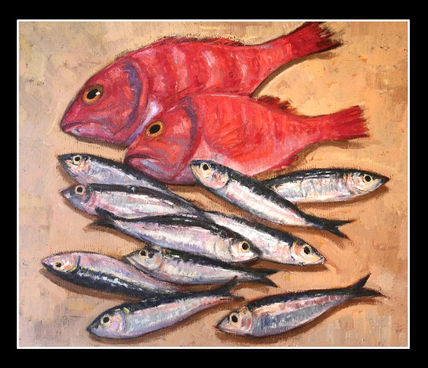 Bodegon con peces