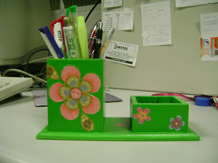 Porta Caneta  Flor...