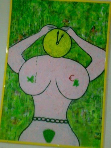 ¡PROSTITUTA DUCHÁNDOSE! (HOMENAJE A PICASSO) Acrylic Canvas Nude Paintings