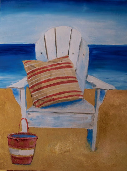 Beach Oil Canvas Marine Painting