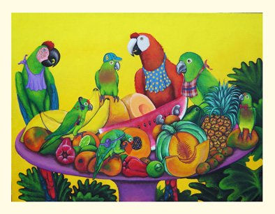 Loros Oil Canvas Animals