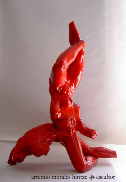 Esfera doble roja