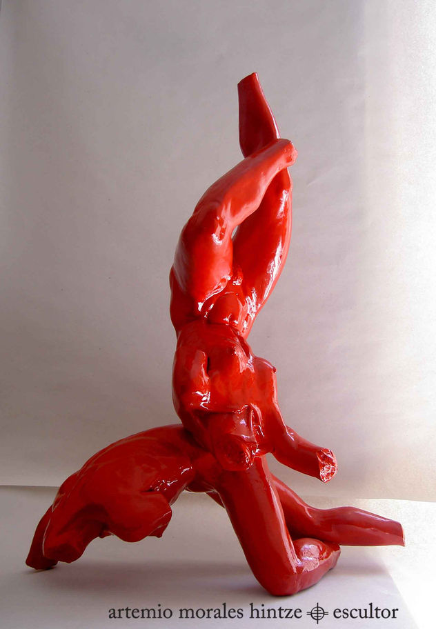Esfera doble roja