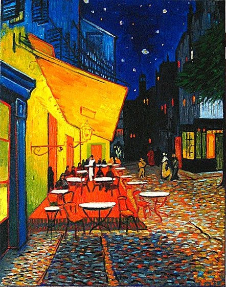 le cafe le soir