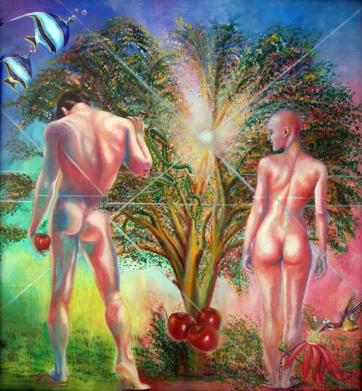 TENTACIÓN Oil Canvas Nude Paintings