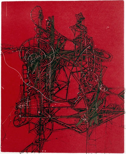 Estructuras sobre rojo