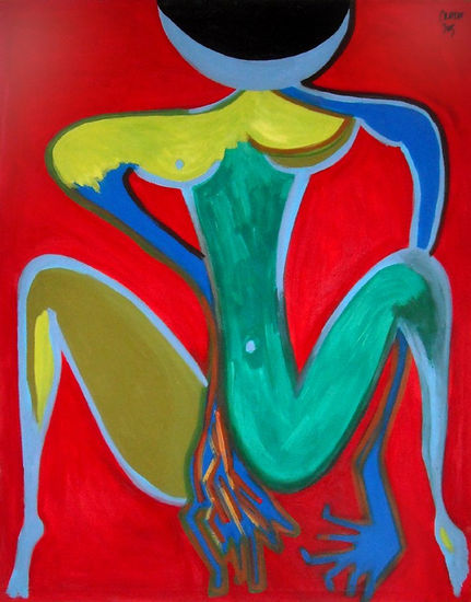 no es MALA está DESPRESTIGIADA Acrylic Canvas Nude Paintings