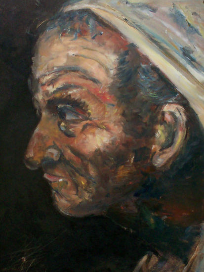 estudio Oil Panel Figure Painting