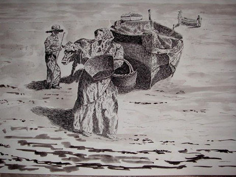 Pescadera en la playa