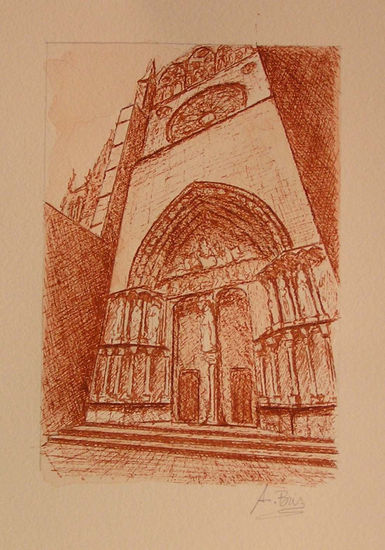 Fachada catedral de Burgos Tinta