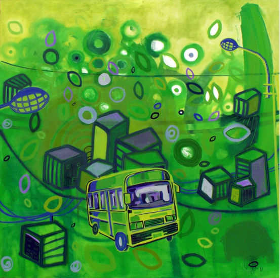 COMBInacion urbana Oil Canvas Landscaping